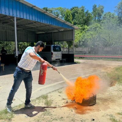extintor de incêndio e tecnologia