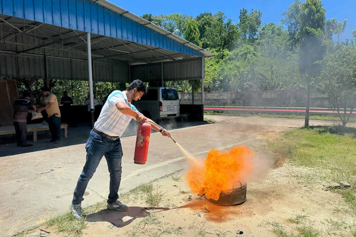 extintor de incêndio e tecnologia
